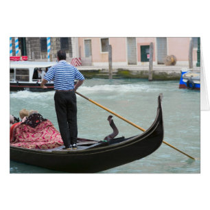 Gondolas in Venice canal
