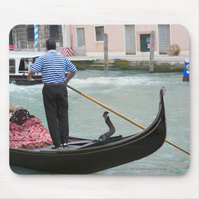 Gondolas in Venice canal Mouse Pad (Front)