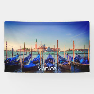 Gondolas in Venice, Italy Banner