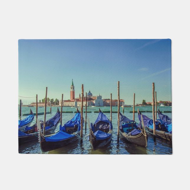 Gondolas in Venice, Italy Doormat (Front)