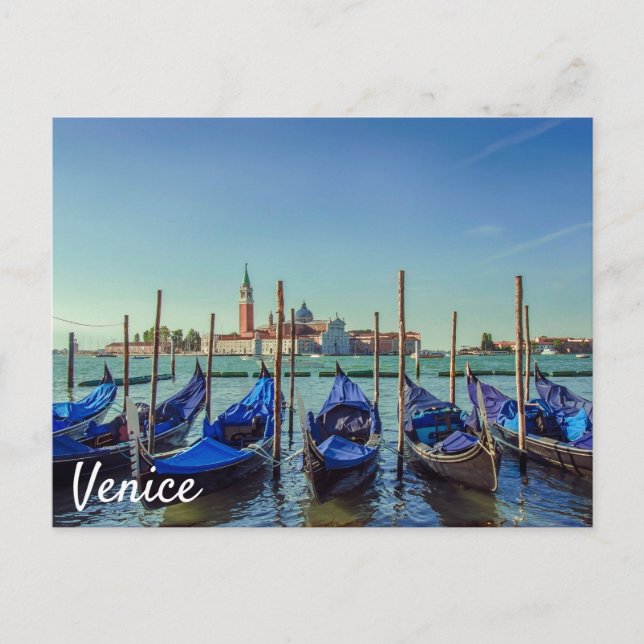 Gondolas in Venice, Italy Postcard (Front)