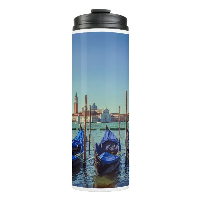 Gondolas in Venice, Italy Thermal Tumbler (Front)