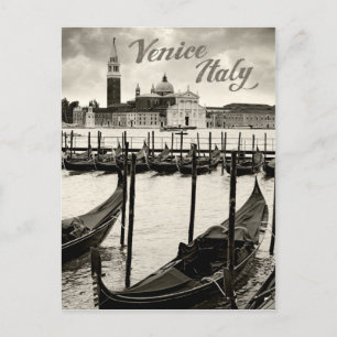 Gondolas in Venice Postcard