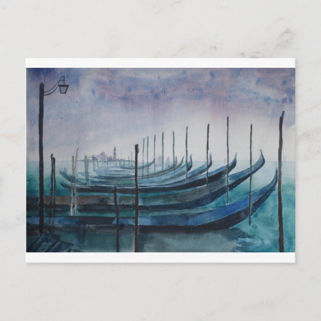 Gondolas of Venice Postcard (Front)
