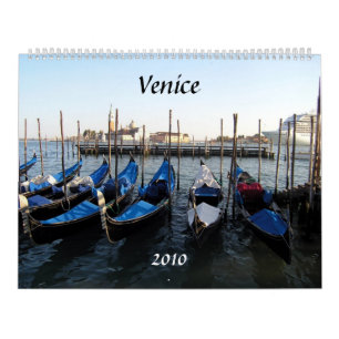 gondolas, Venice, 2010 - Customised Calendar