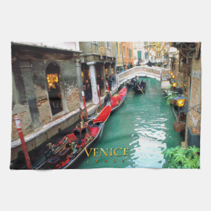 Gondolas- Venice, Italy Tea Towel