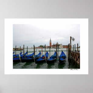 Gondolas with a View Poster