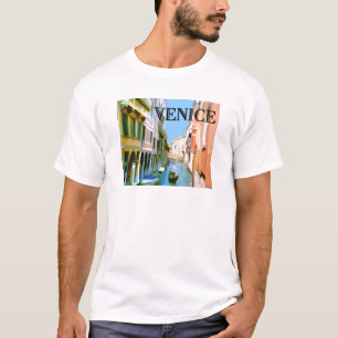 Gondolier in Canal in Venice T-Shirt