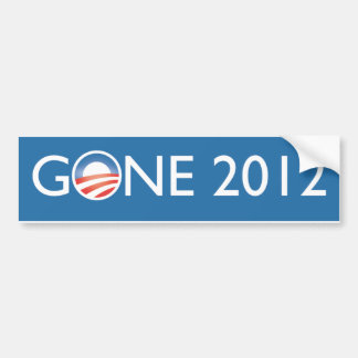 Gone 2012 bumper sticker