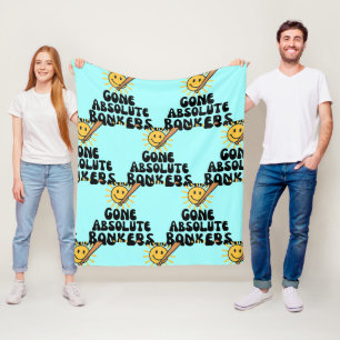 Gone Absolute Bonkers Meme Fleece Blanket