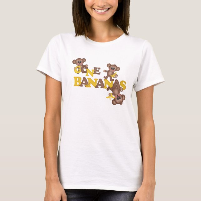 Gone Bananas Monkey cartoon t-shirt (Front)