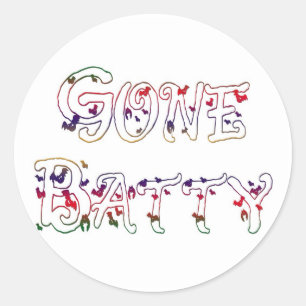 Gone Batty Sticker