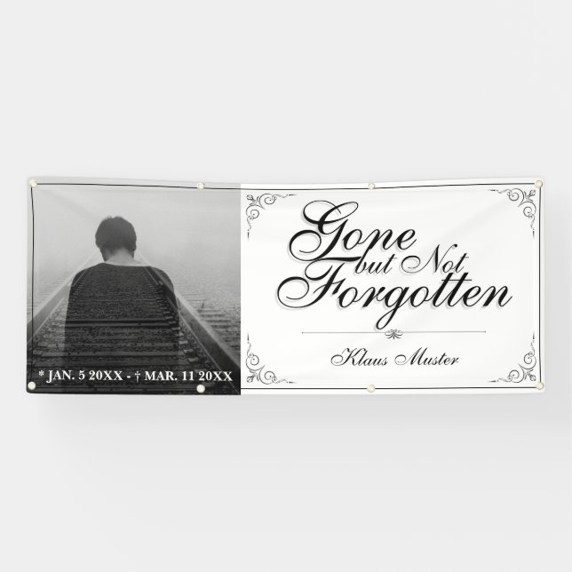Gone but Not Forgotten - Classic Banner (Horizontal)