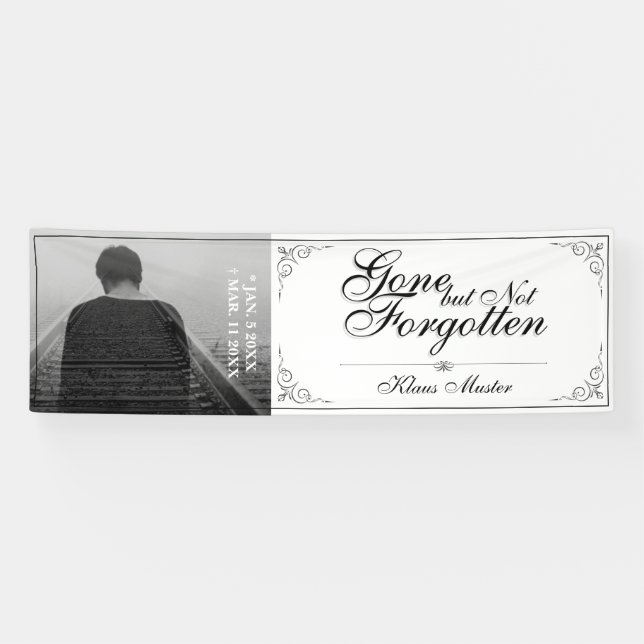 Gone but Not Forgotten - Classic Banner (Horizontal)