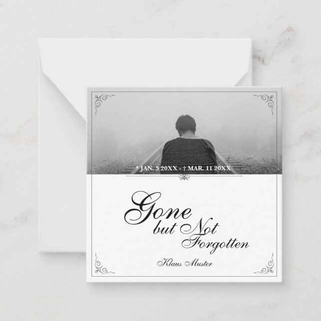 Gone but Not Forgotten - Classic Card (Front)