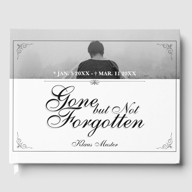 Gone but Not Forgotten - Classic Guest Book (Front)