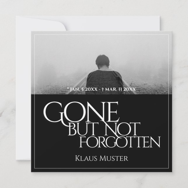 Gone but Not Forgotten - Dark (Front)