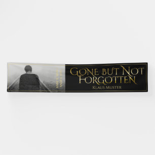 Gone but Not Forgotten - Dark Gold Banner