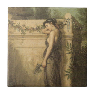 Gone But Not Forgotten (John William Waterhouse) Ceramic Tile