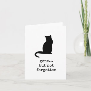 Gone But Not Forgotten, Pet Sympathy Card