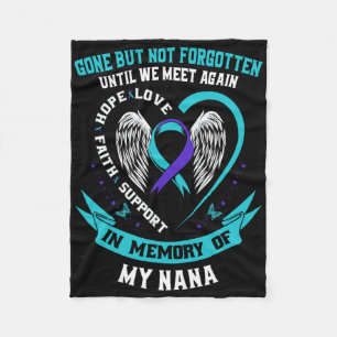 Gone But Not Forgotten Until We Meet Again Gift Na Fleece Blanket