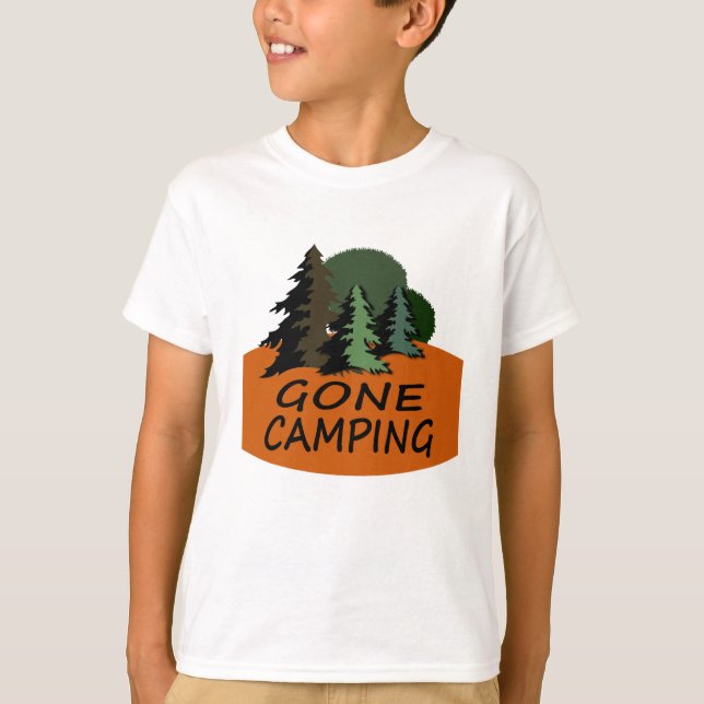 Gone Camping Camper Logo T-Shirt (Front)