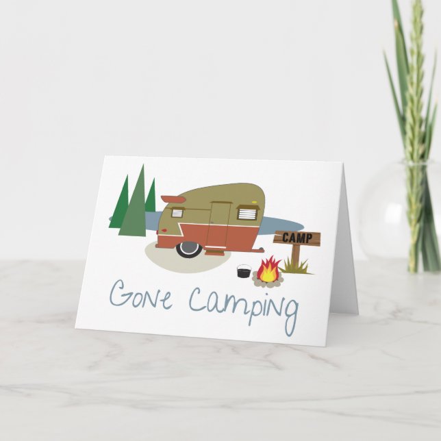 Gone Camping Card (Front)