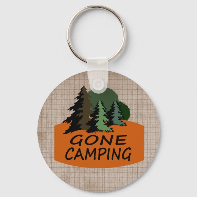 Gone Camping Key Ring (Front)