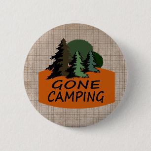 Gone Camping Outdoor Sports 6 Cm Round Badge