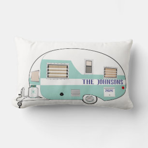 Gone Camping RV Trailer Camper Trip Vacation Throw Lumbar Cushion