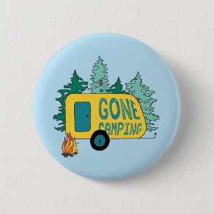 Gone Camping Summer Camp Clipart Happy Trails Camp 6 Cm Round Badge