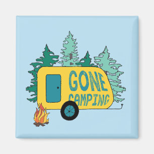 Gone Camping Summer Camp Clipart Happy Trails Camp Magnet