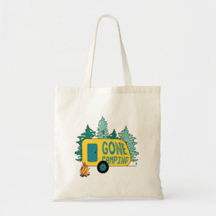 Gone Camping Summer Camp Clipart Happy Trails Camp Tote Bag