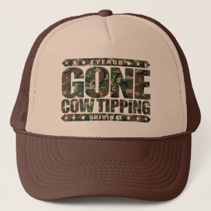 GONE COW TIPPING - Entertainment for Drunk Redneck Trucker Hat