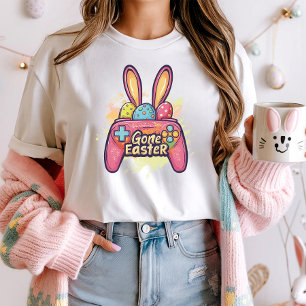 Gone Easter Gaming Shirt; Bunny Gaming Controller  T-Shirt
