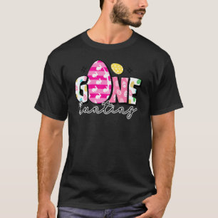 Gone Eggs Hunting Easter Cute Happy Easter Bunny T-Shirt
