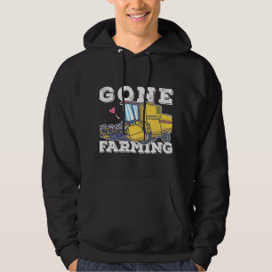 Gone Farming Truck Plant Agriculture Farmer Hoodie