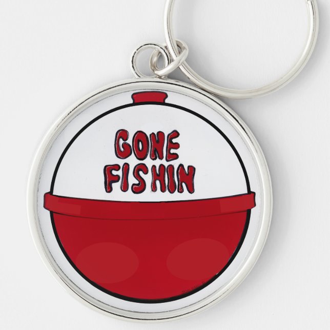 Gone Fishin Key Ring (Front)