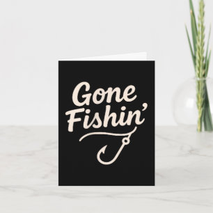 Gone fishin pocket fishing graphic for anglers card