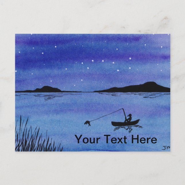 Gone Fishin' Postcard (Front)