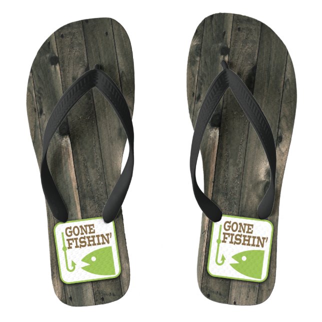 Gone Fishin Thongs (Footbed)