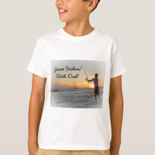 Gone Fishin" with Dad Kids Shirt