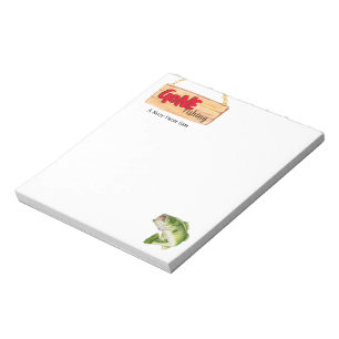 Gone Fishing 5.5" x 6" Notepad - 40 pages