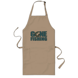 GONE FISHING apron - choose style & colour