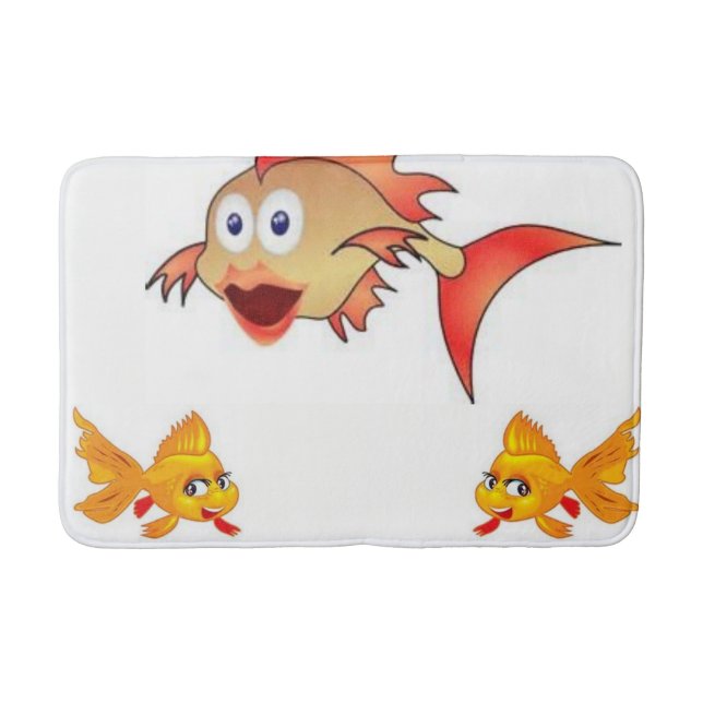 gone fishing bathmat (Front)