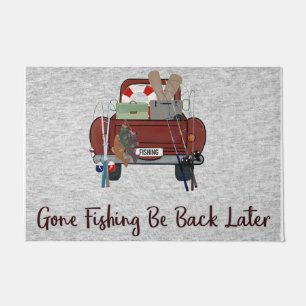Gone Fishing Be Back Later Doormat