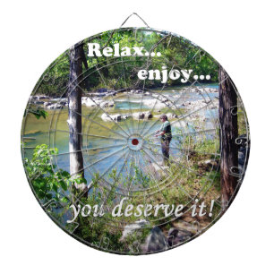 Gone Fishing Card Dartboard
