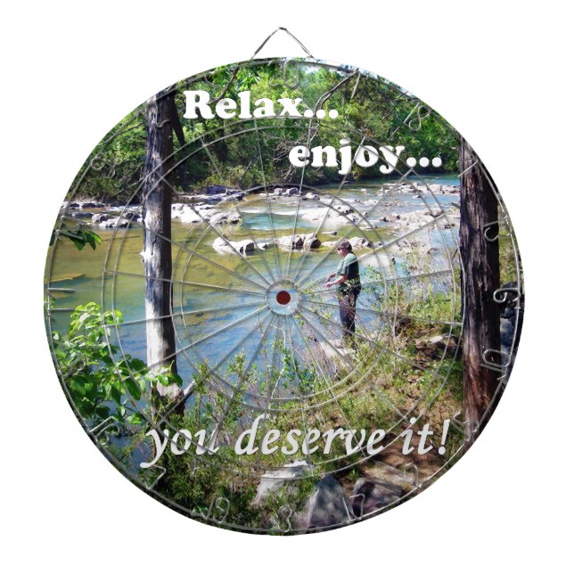 Gone Fishing Card Dartboard (Front)