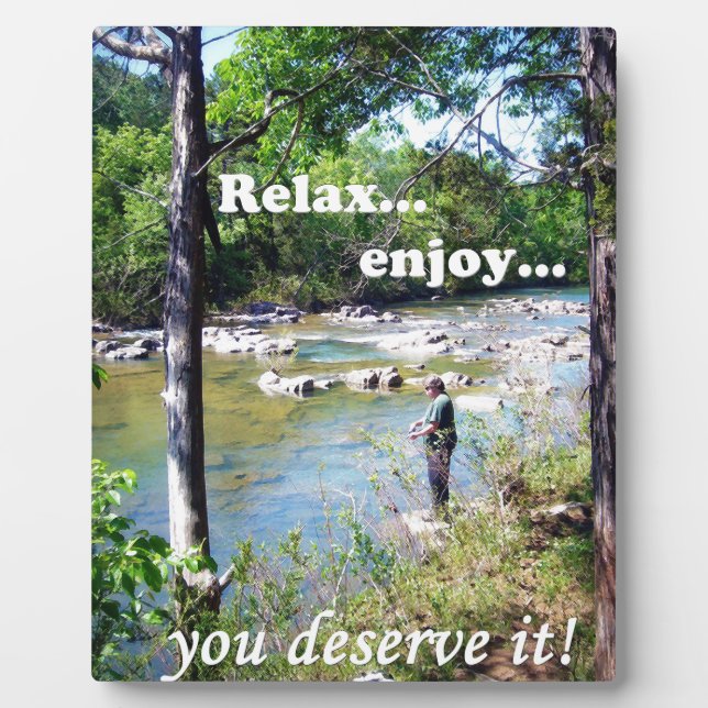 Gone Fishing Card Plaque (Front)