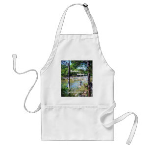 Gone Fishing Card Standard Apron